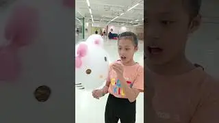 Kisses on her cotton candy