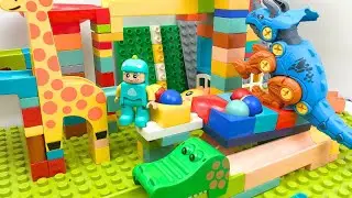Satisfying Building Block Coaster Marbles Run Race ASMR | Relax With Rolling Marble Sounds