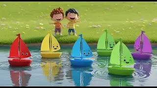 Five Little Toy Sailboats Float Float Float | Bathtub & Water Fun Counting for Kids