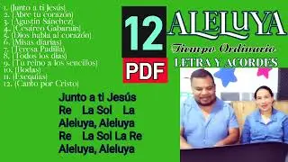 12 ALELUYA - tiempo ordinario - letra y acordes