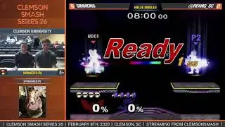 Clemson Smash Series 26 - Winners R2 - OeS | RFang (Falco) vs. Simmons (Captain Falcon) - SSBM