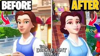 Belle Before & After COMPARISON! (Side by Side Footage) | Dreamlight Valley