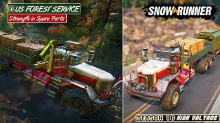 SnowRunner : Sezonul 16 | Washington = US Forest Begin's : Strength in Spare Parts