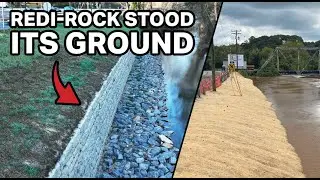 NC Floodwaters Rushed In - Redi-Rock Gravity Wall Held the Line