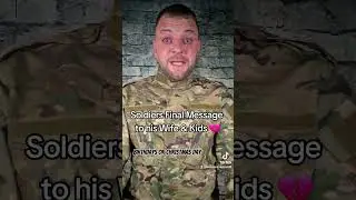 Soldiers last words to his family🇬🇧💔 #soldier #army #war #awareness #heartbroken #goodbye #sad #fyp