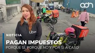 Los repartidores de aplicación pagan impuestos porque sí, porque no y por si acaso