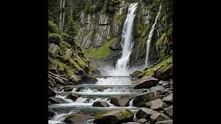 Taking a walk at Cascade Falls on Orcas Island, Washington.