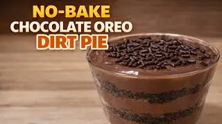 Easy No-Bake Oreo Chocolate Dirt Pudding Pie Dessert Recipe