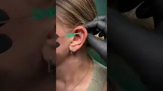 This is how a flat piercing is done ✨