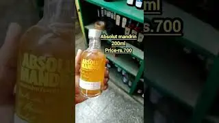 Absolut mandrin 200ml Mandarin flavored vodka..#shorts#shortvideo#trending#alcohol#vodka#video#viral