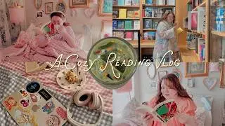 a cozy analog reading vlog: my first litrpg book, sapphic yearning, & lots of nyc bookshopping
