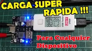 MODULO de CARGA RAPIDA !! - EXCELENTE PARA MUCHOS PROYECTOS !! - Utsource -