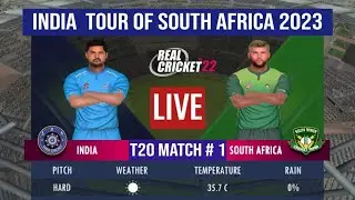 Live | INDIA Vs SOUTH AFRICA - 1ST T20 MATCH | Rc22 Game Play