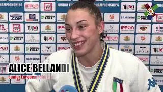 Junior European Judo Champion 2018 - 70kg: Alice Bellandi