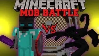 Император Скорпион против короля ходоков &mdash; битвы мобов в Minecraft &mdash; моды Chocolate Quest и OreSpawn