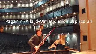 PAGANINI/ALLARD -Variations on caprice 24 for bassoon.