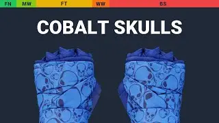 Hand Wraps Cobalt Skulls - Skin Float And Wear Preview