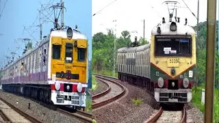 6 COACH EMU LOCAL TRAIN VS 12 COACH EMU LOCAL TRAIN || INDIAN RAILWAY
