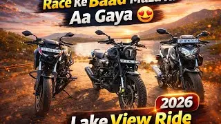 Aaj To Race Laga Kar Maja Hi Aa Gaya 😍🔥 | Lake View Ride | Epic Bike Vlog 2026
