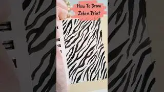 How To Draw Animal Print (Zebra Print).....#animalprint #fashionillustration #fashiondrawing #print
