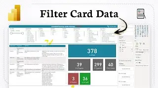 Как добавить фильтры к карточкам в Power BI (Visual Precision)