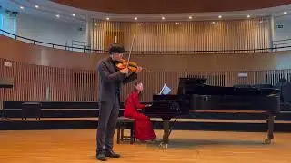 Jiaoqi Cao and Mi Lan play Mendelssohn’s Violin Concerto in E minor 3rd movement 