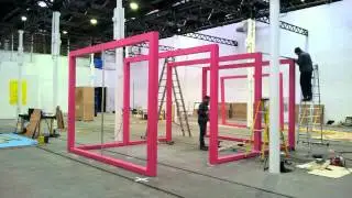 Old School Fabrications - Laura Aldridge exhibition install at Tramway 2, Glasgow