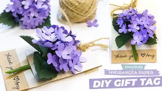 How to Make a Hydrangea Paper Flower Thank You Card in Easy Steps