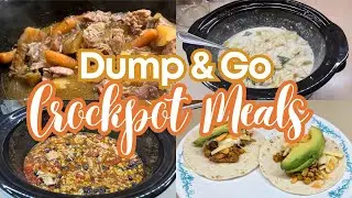 THE BEST DUMP AND GO CROCKPOT MEALS || Fall Slow Cooker Recipes |Crocktober 2023