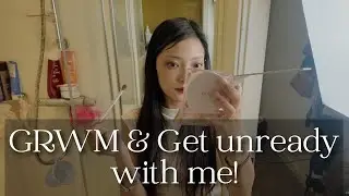 Get Ready With Me & Get Unready With Me in the UK 🇬🇧 | Full Face Makeup + Skincare for Dry Skin