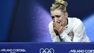 Amber Glenn in Tears After Costly Mistake, Scores 67.39 in Olympic Short Program 💔⛸️