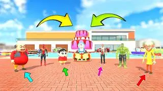 Franklin & shinchan Celebrate 🎂 Doraemon birthday 🎁 in indian theft auto simulator 🔥