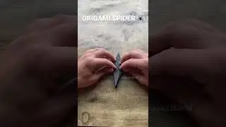 HOW TO MAKE PAPER TARANTULA SPIDER BLACK WIDOW ORIGAMI STEP BY STEP | PAPERCRAFT SPIDER ORIGAMI