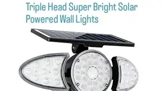 How Solar Column Light Works? 3 Triple Head Solar Wall Light . Solar Light for Column and Post Deck
