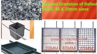 Size and Gradation of Ballast (रेलवे ट्रैक में प्रयोग होने वाली बैलास्ट की साइज क्या होती है?)