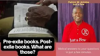 What is meant by Pre- and Post-exile books?