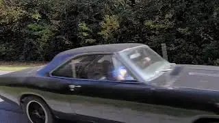 67 Barracuda drive by. Hughes cam, Flowmaster super 44's