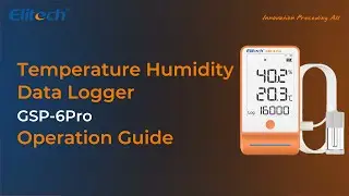 Elitech GSP-6Pro Full Upgrade📲Temperature & Humidity Data Logger, Bluetooth Real-time Monitoring