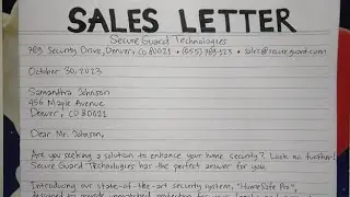 How To Write A Sales Letter Step by Step Guide | Writing Practices