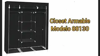 EASY AND QUICK ASSEMBLY OF A BLACK, EASY-TO-ASSEMBLE CLOSET