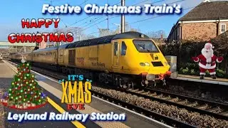A Variety Of Christmas Train's At Leyland Railway Station Christmas 2025 Part 1
