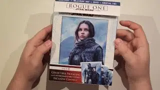 Rogue One 3D Blu-Ray Target Exclusive + Menus Unboxing
