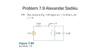Problem 7.9 - Fundamental of Electric Circuits (Sadiku) 5th Ed