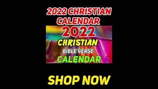 2022 CHRISTIAN CALENDAR | 2022 BIBLE VERSE CALENDAR