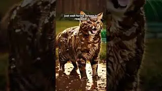 Unleashing the Tiger Within! ✨ | Satisfying Mud Cleanup #asmr #cat #oddlysatisfying #catacne #cute