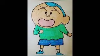 How to draw masao//step by step//shinchan's friend drawing easy