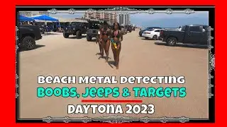 Beach Metal Detecting Daytona  - Found Boobs, Butts & Targets