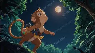 **Mini Monkey and the Missing Moonlight | Jungle Superhero Story for Kids**