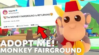 🐒Adopt Me MONKEY FAIRGROUND RETURNING🤩NEW MONKEY PETS!👀 ROBLOX