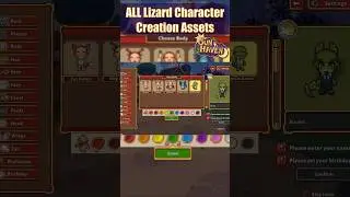 All Lizard Amari Character Creation Assets | Sun Haven